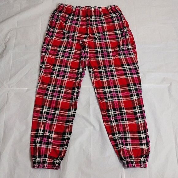 Betsey Johnson Y2K Pink Red Plaid Long Sleeve Pajama Pants Set Medium - Picture 10 of 16